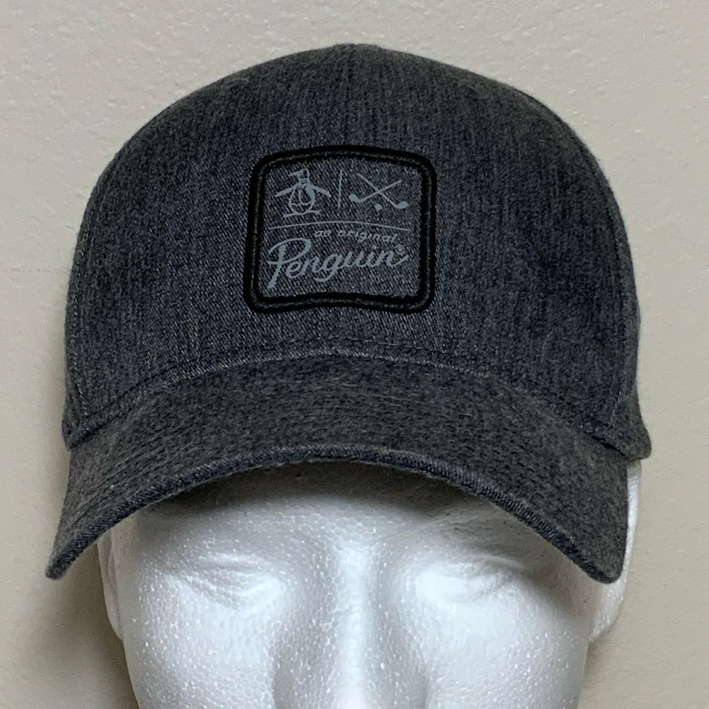 Original Penguin Men’s Charcoal Gray Heather Adjustable Snapback Baseball Hat